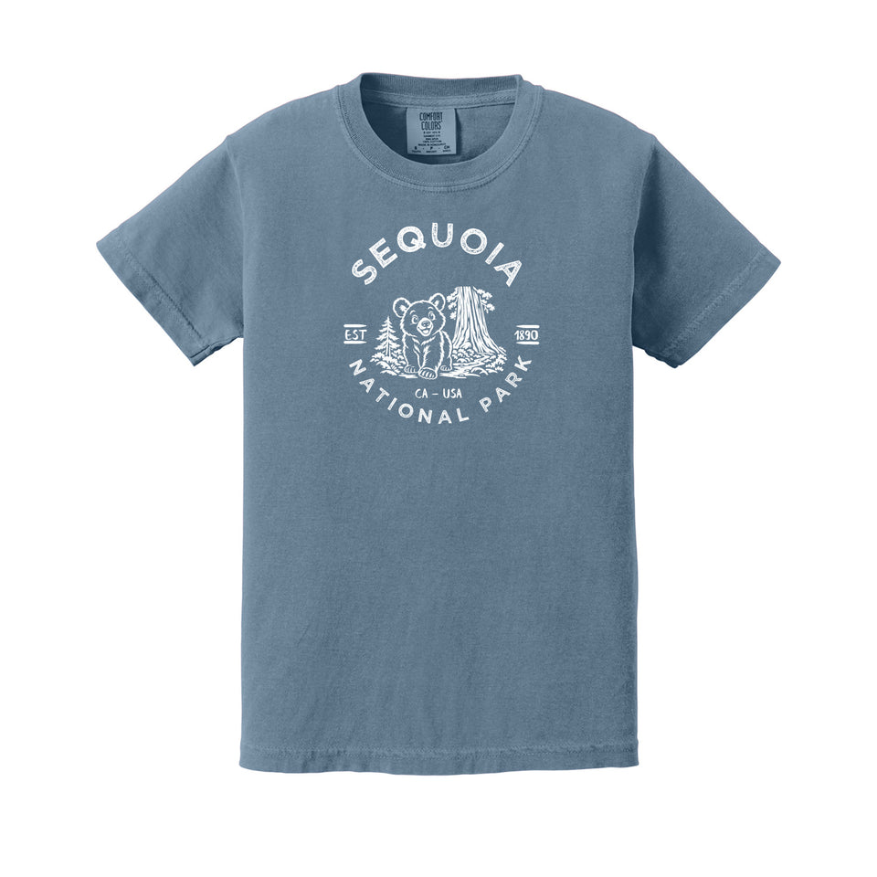 Sequoia children's Comfort Colors 9018 T-shirt in Blue Jean