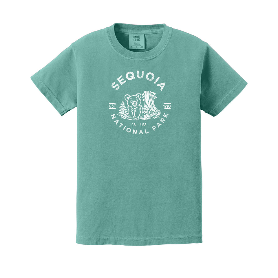 Sequoia children's Comfort Colors 9018 T-shirt in Seafoam