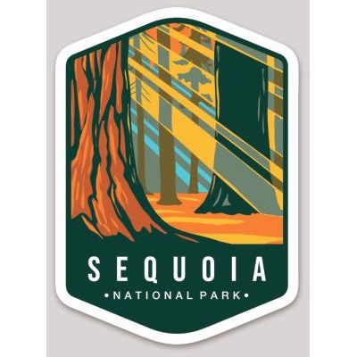 Sequoia National Park Die Cut Sticker Large – Emblem Collection 2