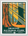 Sequoia National Park WPA Sticker Large