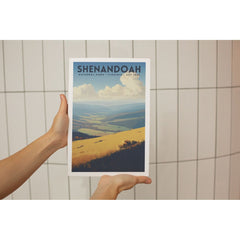 Shenandoah National Park Poster – Layered Valley & Golden Hills