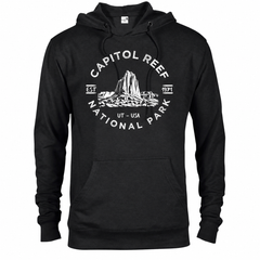 Capitol Reef hoodie — Black — concept mockup
