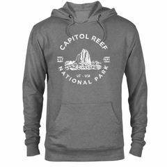Capitol Reef hoodie — Graphite Heather — concept mockup