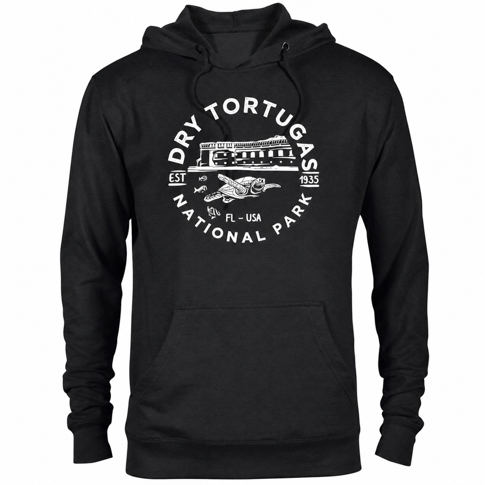 Dry Tortugas hoodie — Black — concept mockup