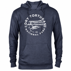 Dry Tortugas hoodie — Denim Heather — concept mockup