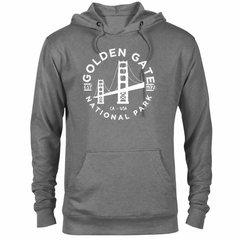 Golden Gate hoodie — Graphite Heather — concept mockup