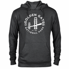 Golden Gate hoodie — Heather Graphite — concept mockup