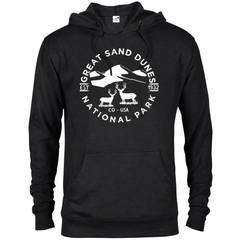 Great Sand Dunes hoodie — Black — concept mockup