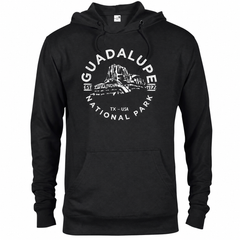 Guadalupe Mountains hoodie — Black — concept mockup