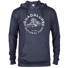 Guadalupe Mountains hoodie — Denim Heather — concept mockup