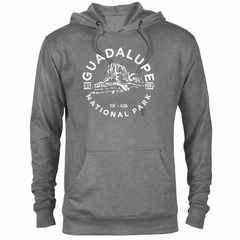 Guadalupe Mountains hoodie — Graphite Heather — concept mockup