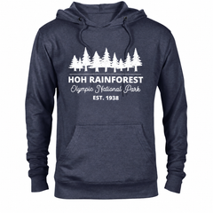 Hoh Rainforest hoodie — Denim Heather — concept mockup