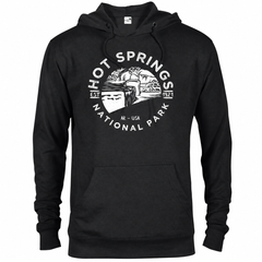 Hot Springs hoodie — Black — concept mockup