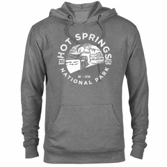Hot Springs hoodie — Graphite Heather — concept mockup