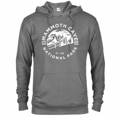 Mammoth Cave hoodie — Graphite Heather — concept mockup