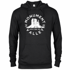 Monument Valley hoodie — Black — concept mockup