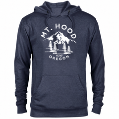 Mount Hood hoodie — Denim Heather — concept mockup