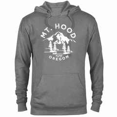 Mount Hood hoodie — Graphite Heather — concept mockup