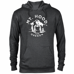 Mount Hood hoodie — Heather Graphite — concept mockup