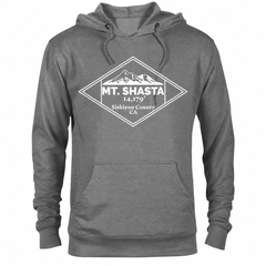 Mount Shasta hoodie — Graphite Heather — concept mockup