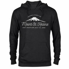 Mount St Helens hoodie — Black — concept mockup