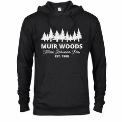 Muir Woods hoodie — Black — concept mockup