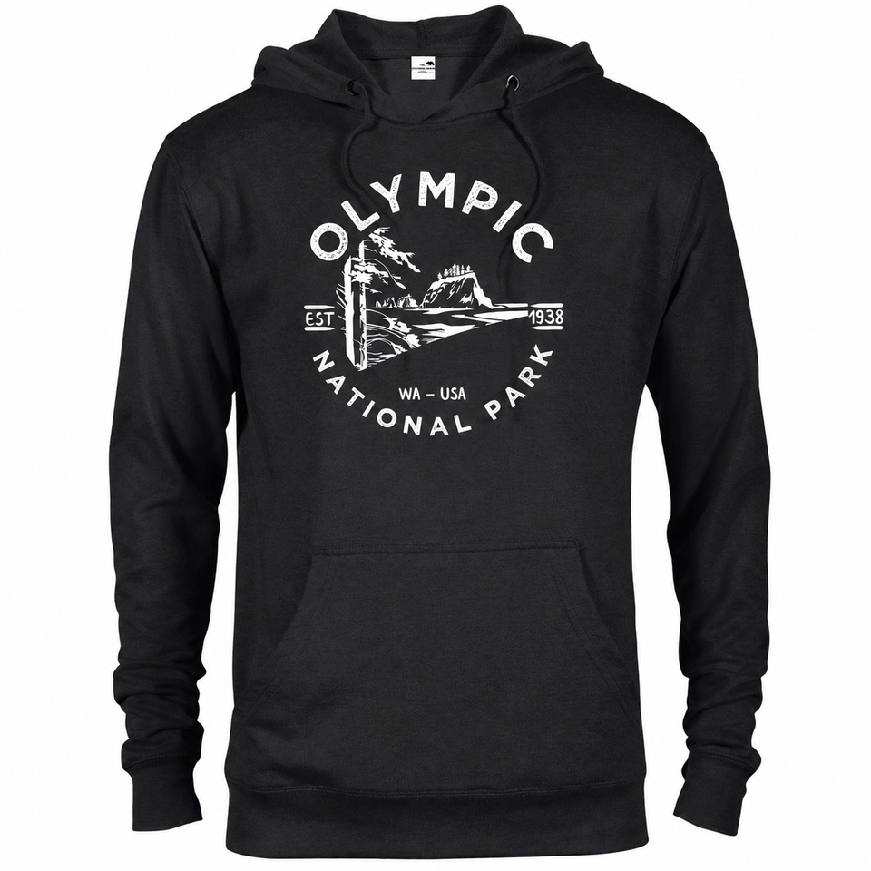 Olympic hoodie — Black — concept mockup