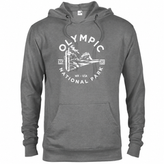 Olympic hoodie — Graphite Heather — concept mockup