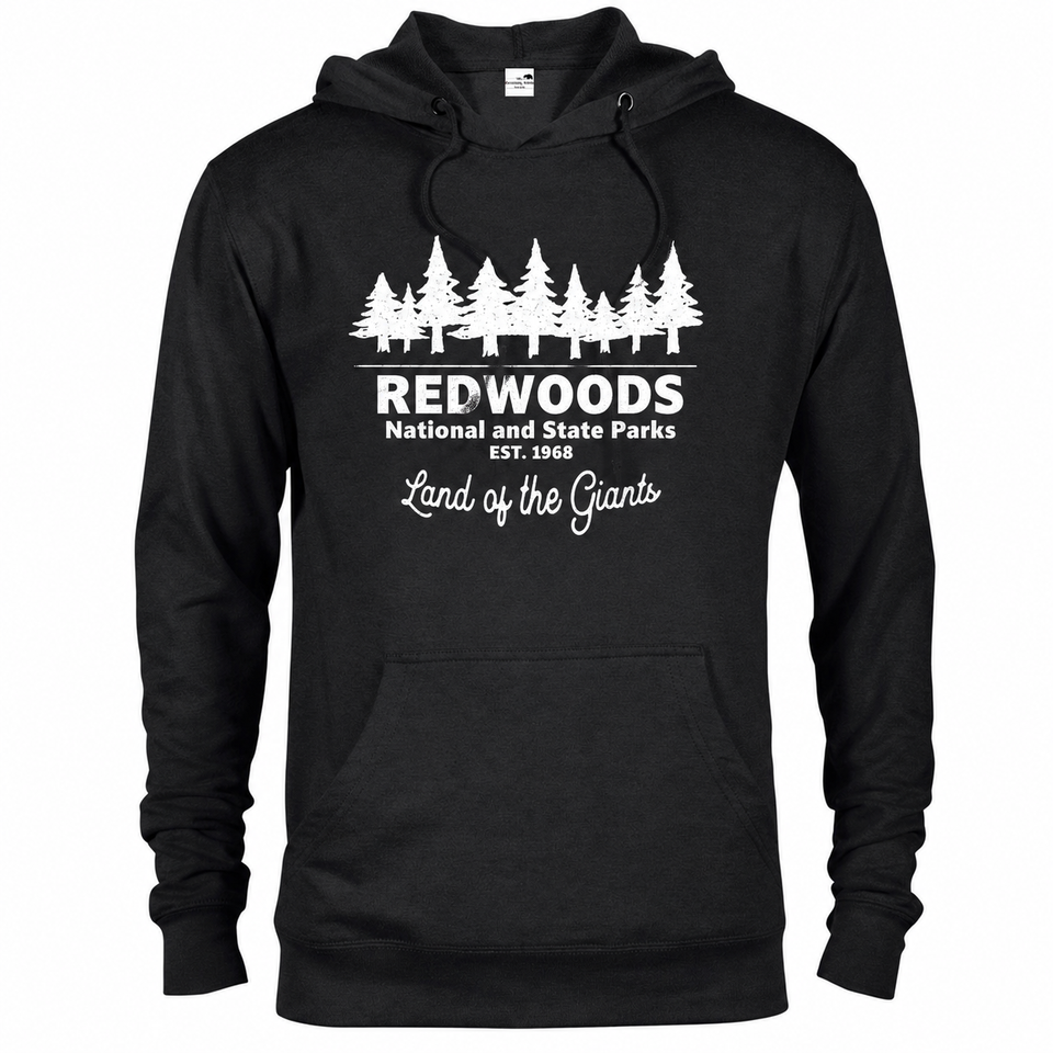 Redwood hoodie — Black — concept mockup