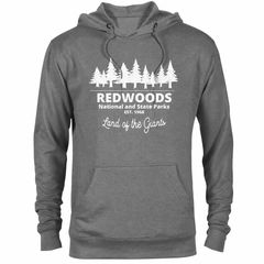 Redwood hoodie — Graphite Heather — concept mockup