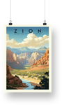 Zion National Park Poster