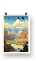 Zion National Park Poster