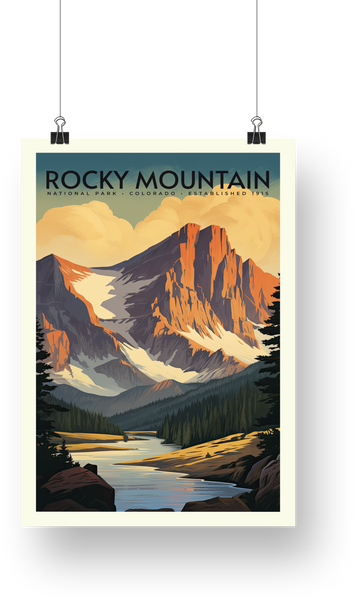 Rocky Mountain National Park Poster