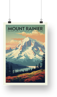 Mount Rainier National Park Poster