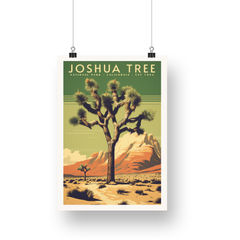 Joshua Tree National Park Poster – Joshua Tree & Pale Desert
