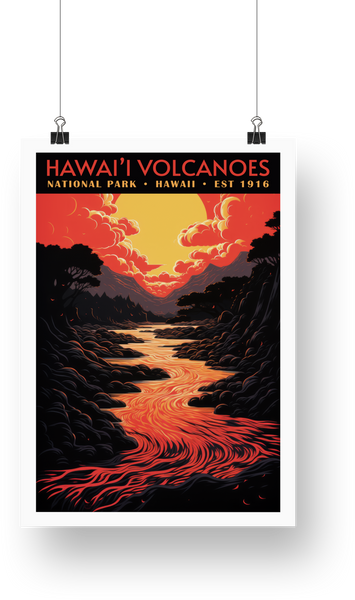 Hawaii Volcanoes National Park Poster