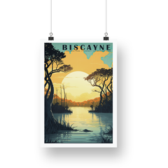 Biscayne National Park Poster – Mangroves & Golden Waterway