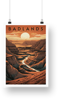 Badlands National Park Poster