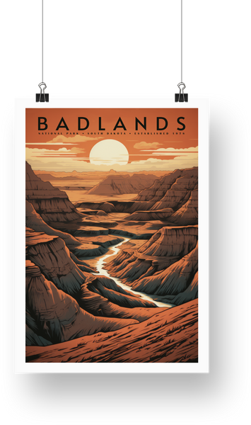 Badlands National Park Poster