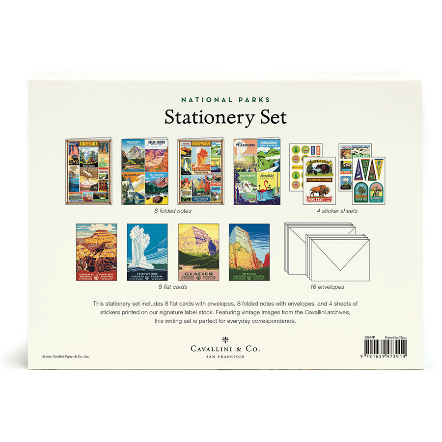 National Parks stationery set
