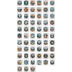 National Park Badge Sticker Collection