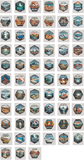 National Park Badge Sticker Collection