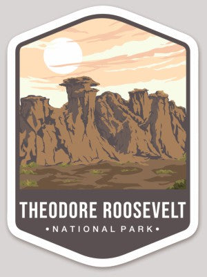 Theodore Roosevelt National Park Die Cut Sticker Large