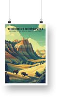 Theodore Roosevelt National Park Poster