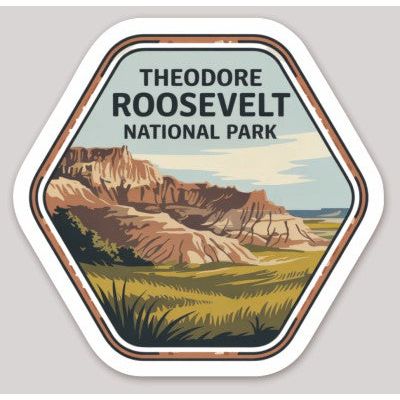 Theodore Roosevelt National Park Die Cut Sticker – Badge