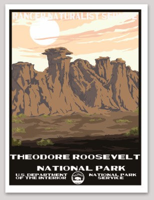 Theodore Roosevelt National Park WPA Sticker Large