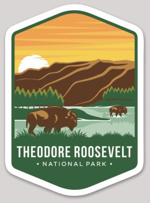 Theodore Roosevelt National Park Die Cut Sticker Large