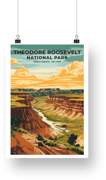 Theodore Roosevelt National Park Poster