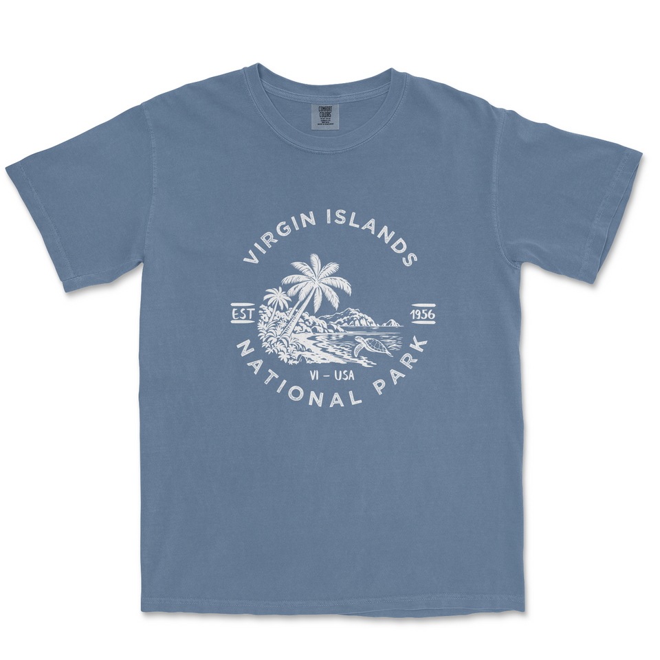 Virgin Islands National Park T-shirt in Blue Jean