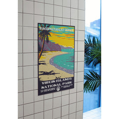 Virgin Islands National Park Poster – Turquoise Cove & Palm Beach – Ranger Header
